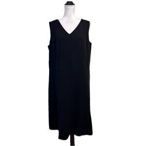 Talbots Dress Plus size 14W Classic Black Career Wedding Evening Dinner Church